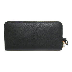 Chloe Wallet Black Leather Round Long